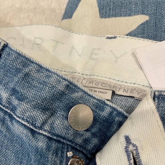 Stella McCartney Star Print Skinny Jeans Light Wash IT 38 / US 24 - Picture 6 of 7